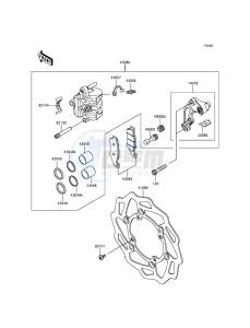 KX450F KX450HGF EU drawing Front Brake