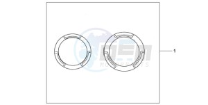 CB600FA9 Spain - (SP / ABS) drawing CRANCASE RING SET