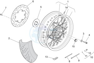 Griso V 8V 1200 drawing SE Rear wheel