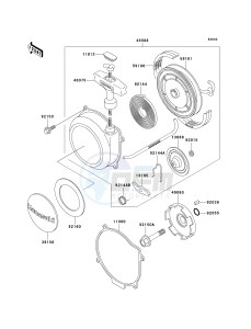 KVF 400 C [PRAIRIE 400 4X4] (C1-C4) [PRAIRIE 400 4X4] drawing RECOIL STARTER