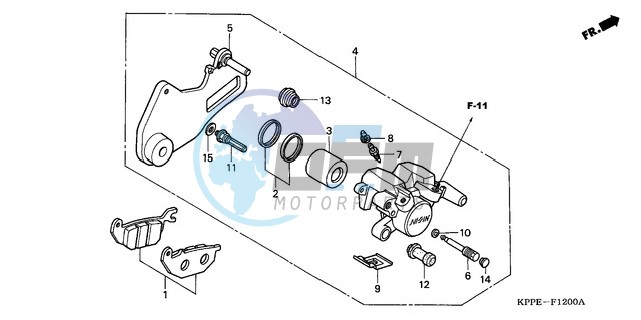 REAR BRAKE CALIPER