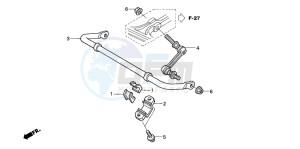 TRX650FA drawing STABILIZER