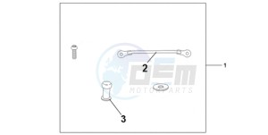 CBR1000RR9 UK - (E / MKH TRI) drawing TANK BAG ATT KIT