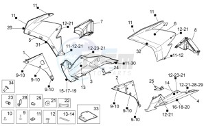 RSV 4 1000 APRC Factory ABS USA drawing Front body II