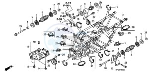 TRX500FPMB drawing FRAME BODY