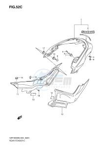 VZR1800 (E2) INTRUDER drawing REAR FENDER (VZR1800K9 UFK9 NK9 NUFK9)