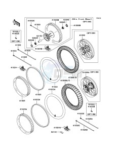 KX250F KX250T6F EU drawing Tires