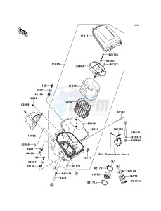 KVF750_4X4_EPS KVF750HCS EU drawing Air Cleaner