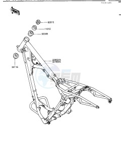 KDX 200 C [KDX200] (C1-C3) [KDX200] drawing FRAME