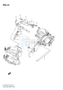 DL1000 (E24) V-Strom drawing FUEL DELIVERY PIPE