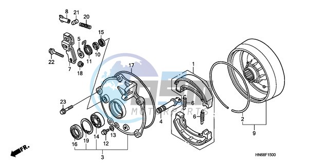 REAR BRAKE DRUM