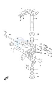 DF 25A drawing Swivel Bracket Remote Control w/Power Tilt