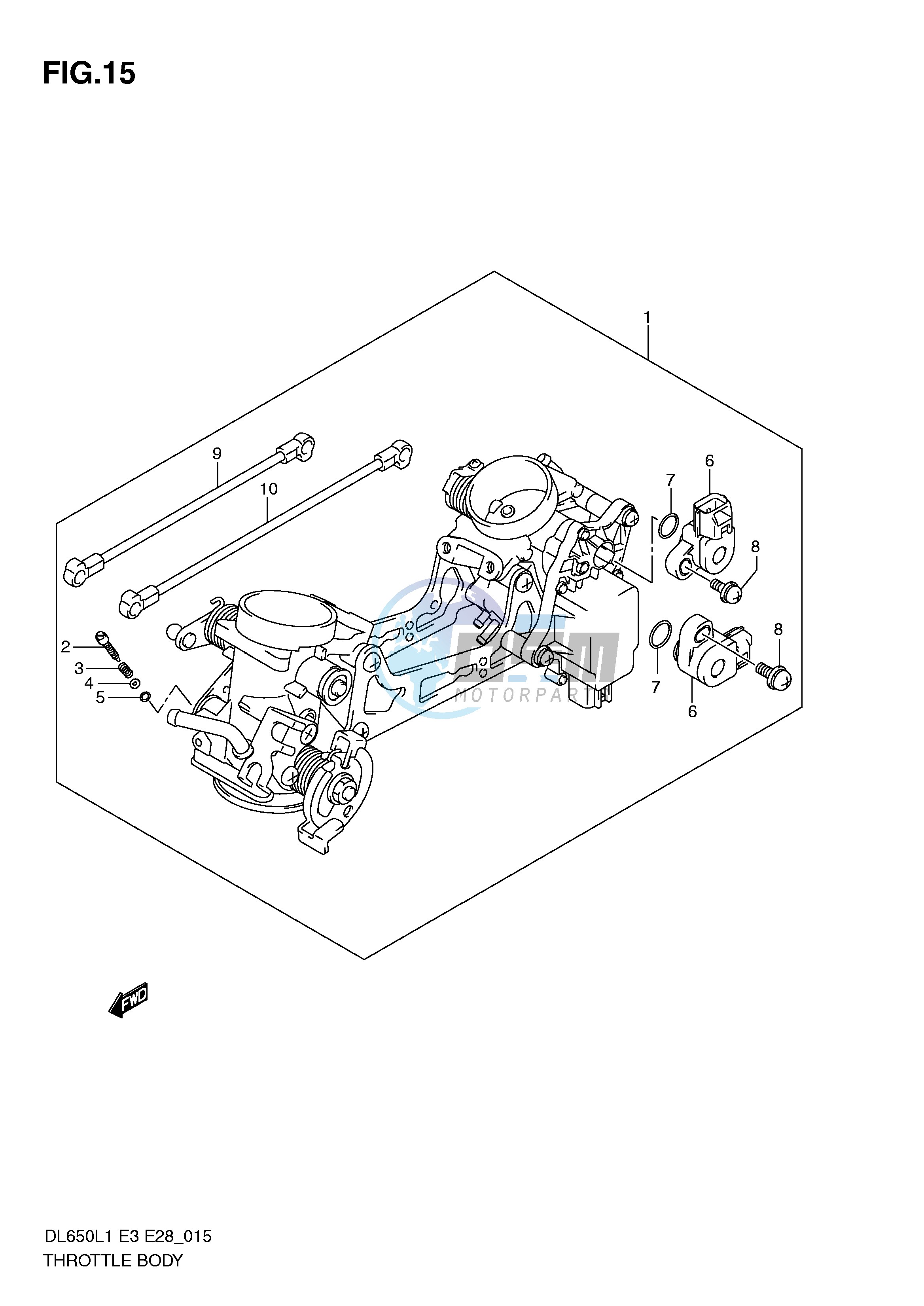 THROTTLE BODY (DL650AL1 E28)