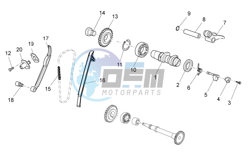 Rear cylinder timing system