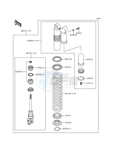 KX 500 E [KX500] (E4-E8) [KX500] drawing SHOCK ABSORBER-- S- -