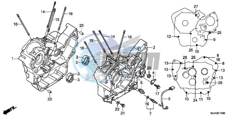 CRANKCASE (VT750C/C2S/CA/CS)