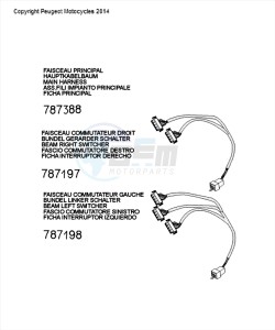 DJANGO 50 4T HERITAGE drawing HARNESS CONNECTOR