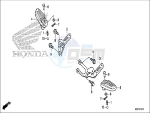 WW125EX2H WW125 E drawing PILLION STEP