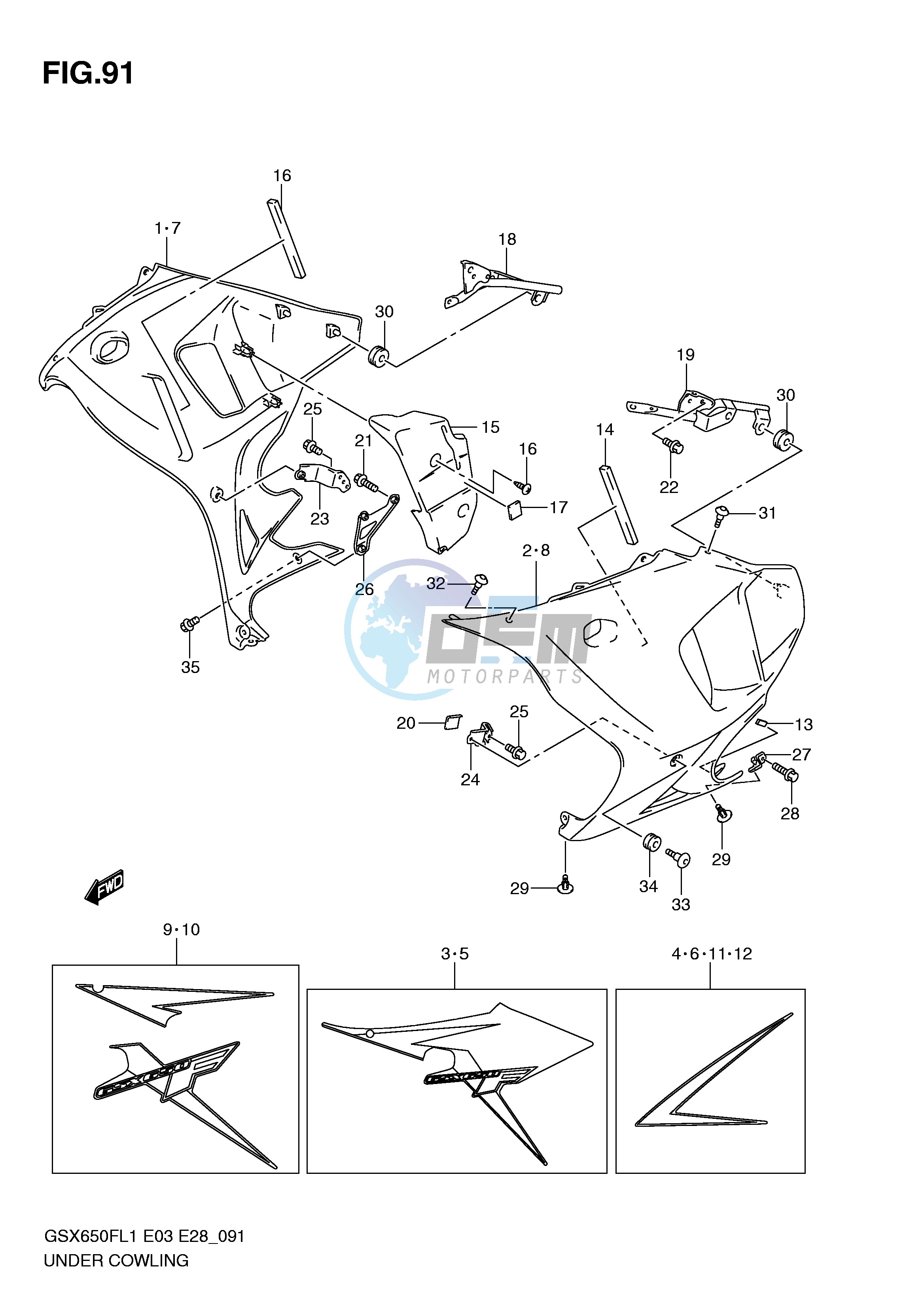 UNDER COWLING (GSX650FAL1 E28)