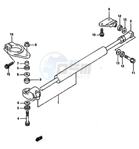 GSX-R750 (J-K-L) drawing STEERING DAMPER (MODEL L)