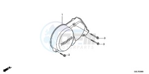 CRF50FC drawing LEFT CRANKCASE COVER