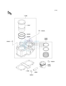 EN 500 C [VULCAN 500 LTD] (C6F-C9F) C7F drawing CYLINDER_PISTON-- S- -