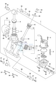 DF 300AP drawing Trim Cylinder w/Transom (L)