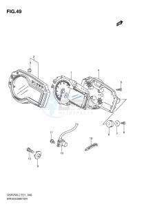 GSR750 (E21) drawing SPEEDOMETER (GSR750AUEL2 E21)