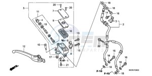 CBF600N9 Europe Direct - (ED) drawing FR. BRAKE MASTER CYLINDER (CBF600S/N)