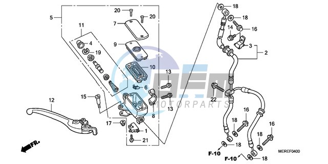 FR. BRAKE MASTER CYLINDER (CBF600S/N)