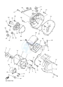 FZ1-S FZ1 FAZER 1000 (1CAM) drawing CRANKCASE COVER 1