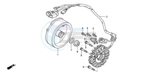 TRX450R drawing GENERATOR (TRX450R4,5)