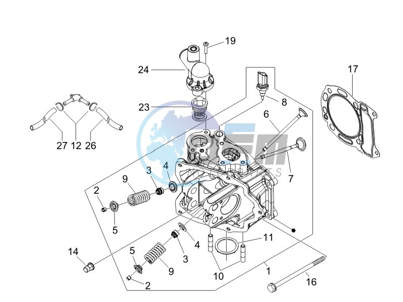 Cilinder head unit - Valve