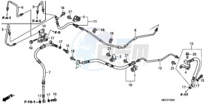 FJS400D9 SI - (SI) drawing REAR BRAKE PIPE (FJS400D9 /FJS400A)