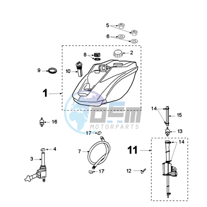 TANK AND FUEL PUMP