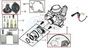 JOYRIDE 200 E2 - 2004 drawing CARBURATOR