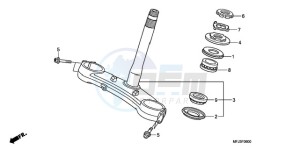 CBR600RA9 E / ABS MME drawing STEERING STEM