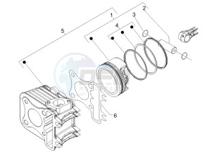 Liberty 200 4t (N15000U03) drawing Cylinder-piston-wrist pin unit