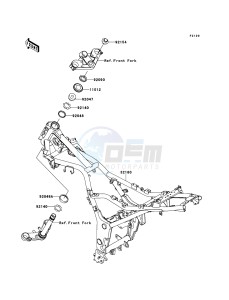 NINJA 250R EX250KBF GB XX (EU ME A(FRICA) drawing Frame