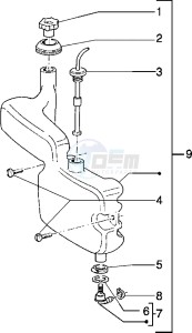 Typhoon 125 XR drawing Oil tank