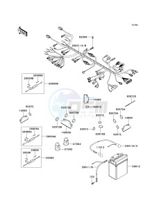 KVF 360 B [PRAIRIE 360] (B6F-B9F) B6F drawing CHASSIS ELECTRICAL EQUIPMENT