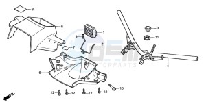 SH75D drawing HANDLE PIPE/HANDLE COVER