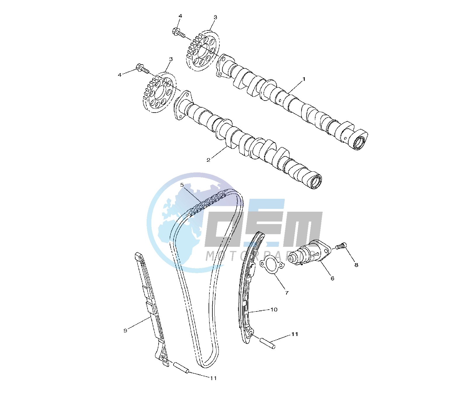 CAMSHAFT AND TIMING CHAIN