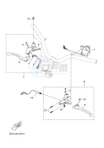 CW50 BOOSTER (2DW2 2DW2) drawing HANDLE SWITCH & LEVER