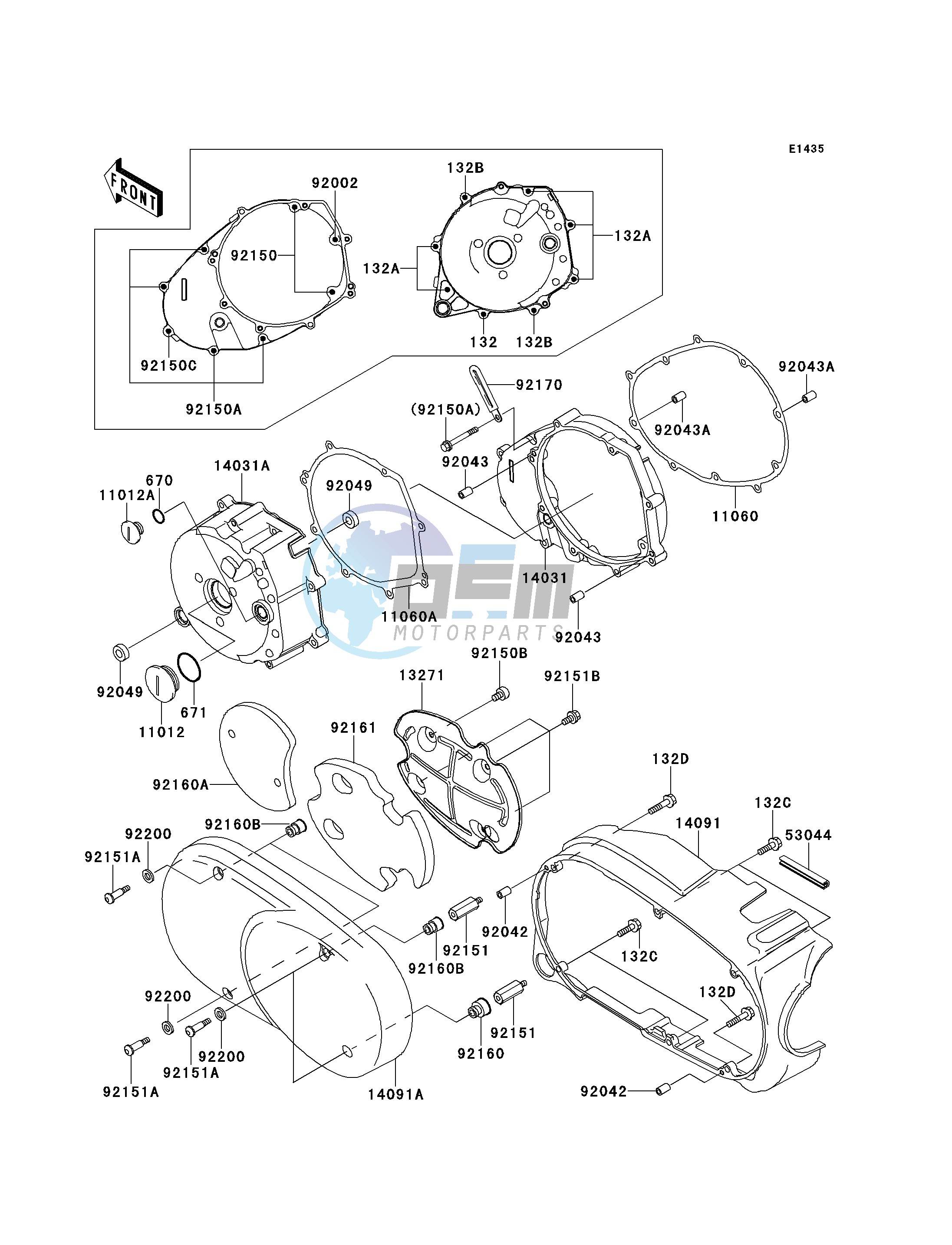 LEFT ENGINE COVER-- S- -