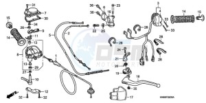 TRX250XA Europe Direct - (ED) drawing HANDLE SWITCH