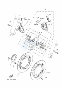 MT-07 MTN690-U (BHH1) drawing FRONT BRAKE CALIPER