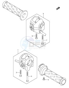 GSX-R1000 (E2) drawing HANDLE SWITCH