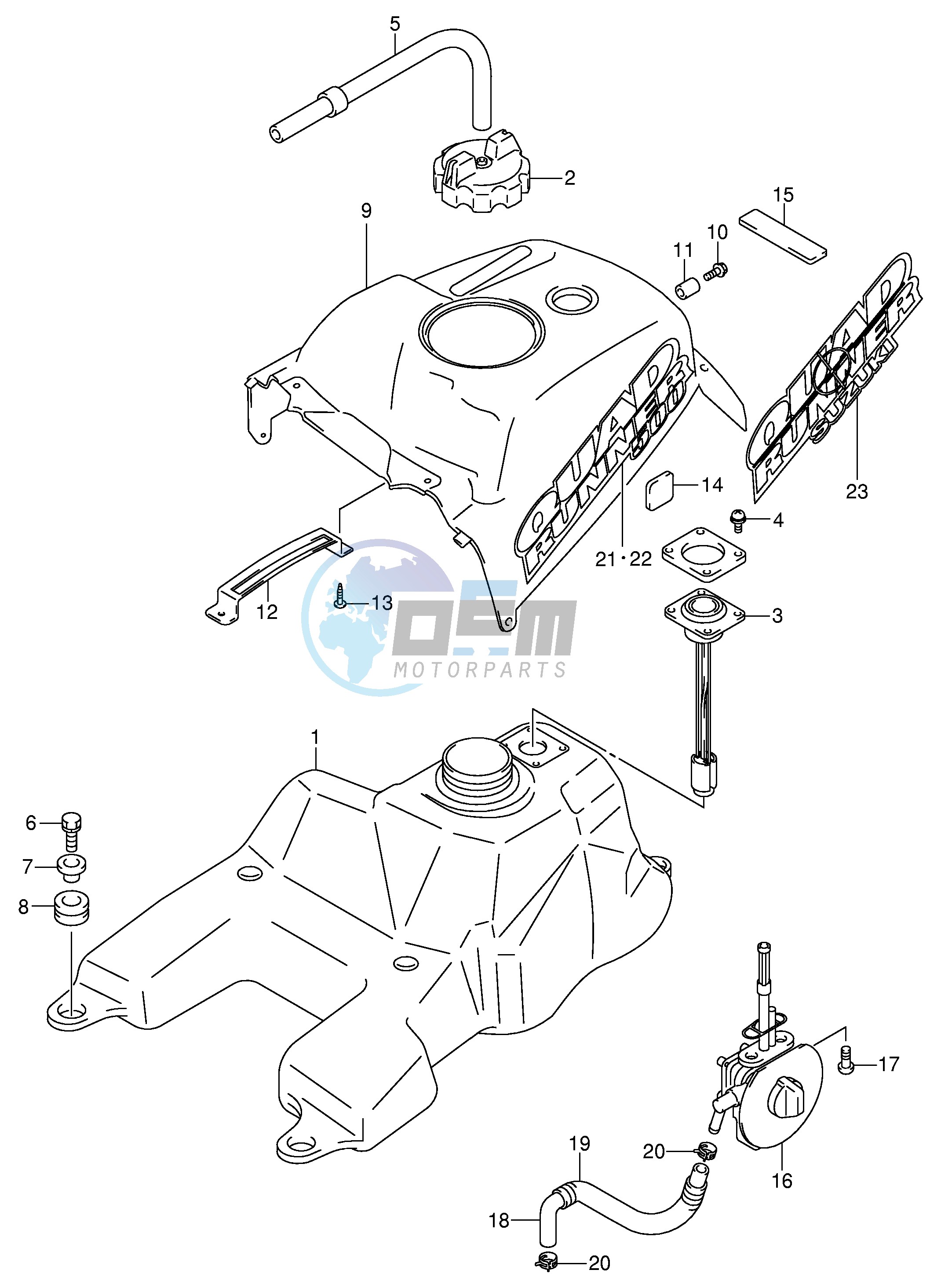 FUEL TANK (MODEL K1 K2)