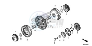 NC750SDE NC750SD Europe Direct - (ED) drawing CLUTCH (NC700SD/ 750SD)